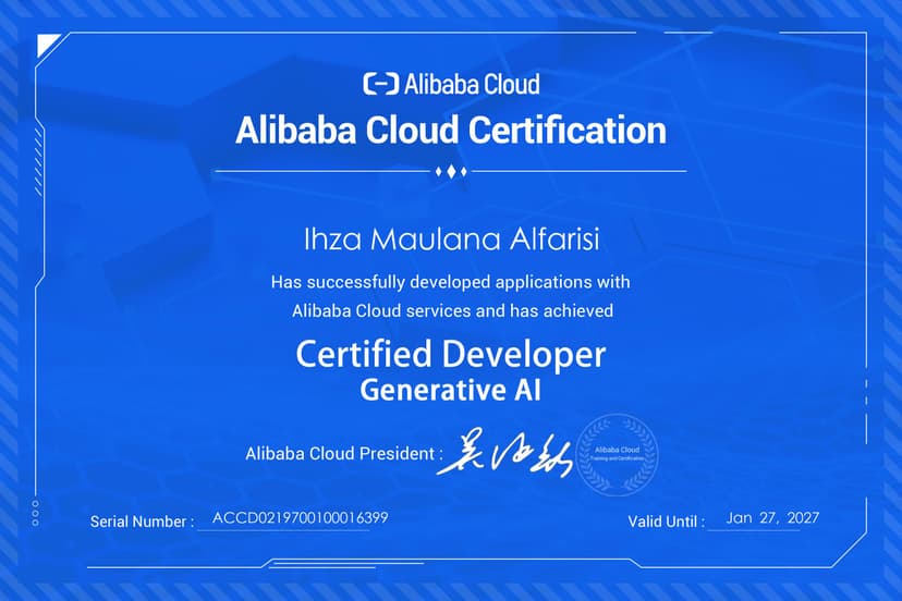 Certificate Generative AI
